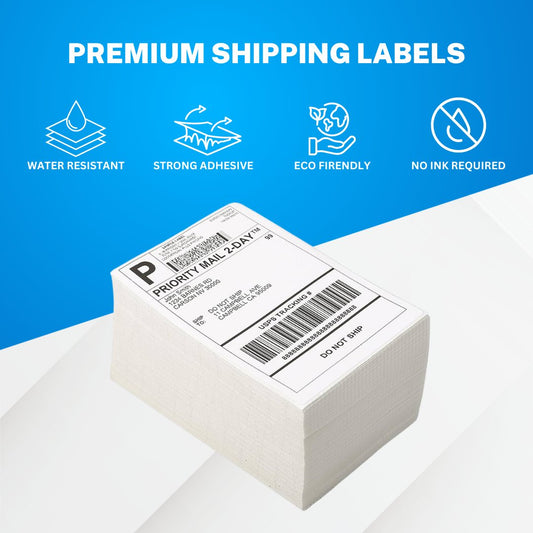 4x6 Shipping Labels – 500 Label Stack - Print Peak