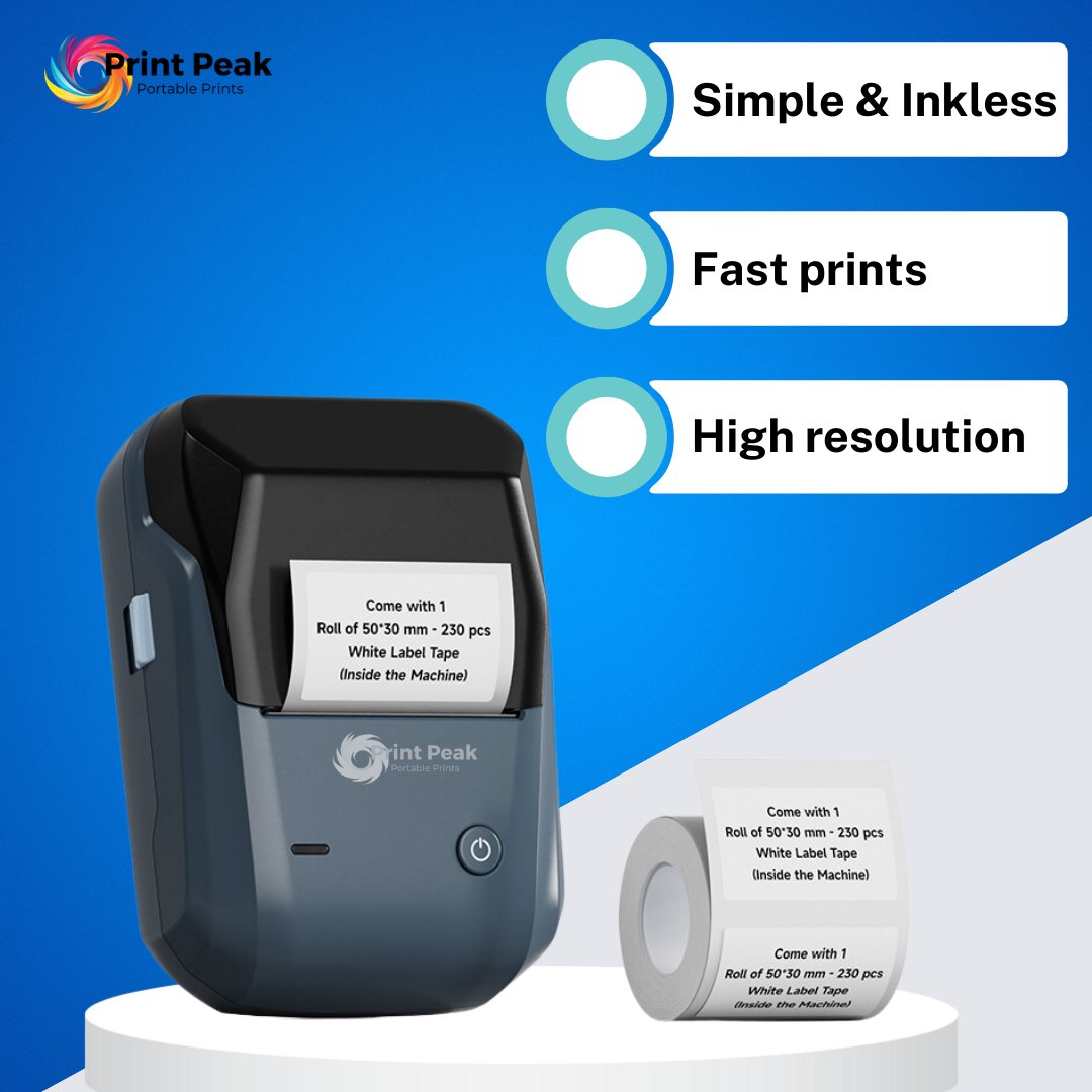 PrintPeak x Niimbot Thermal Label Printer – Compact and Efficient - Print Peak