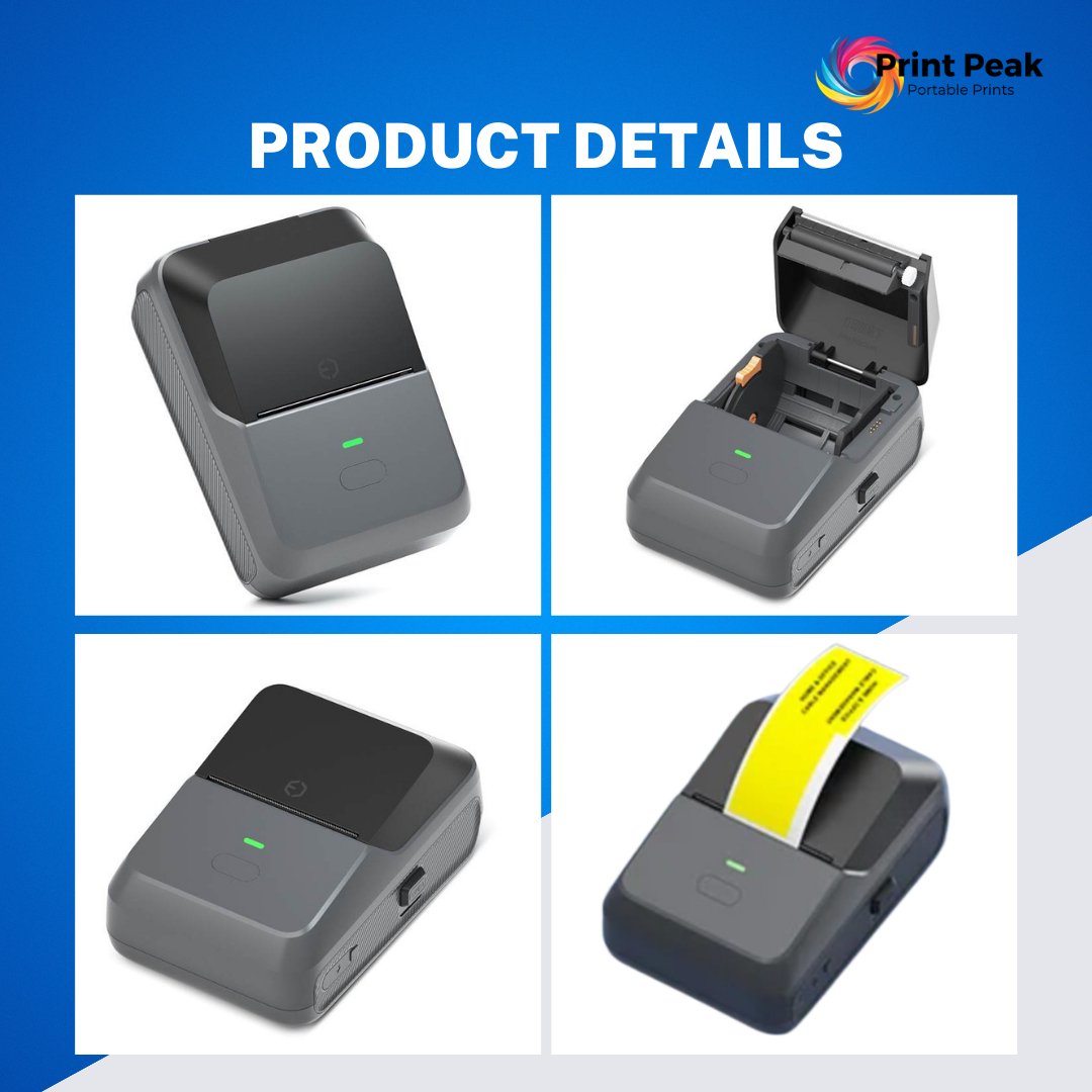 PrintPeak Thermal Label Printer - Compact & Versatile Labeling Solution - Print Peak