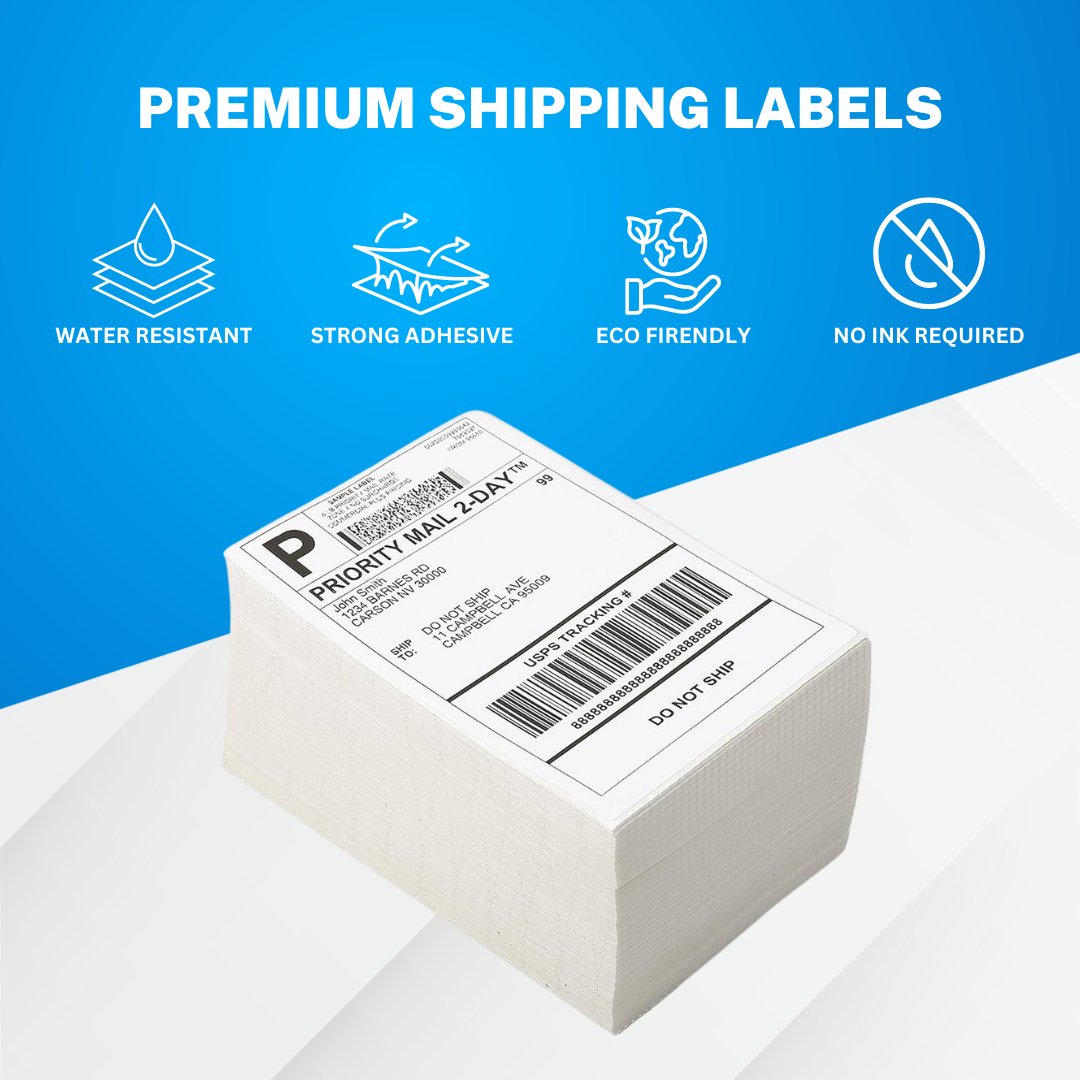 4x6 Shipping Labels – 500 Label Stack