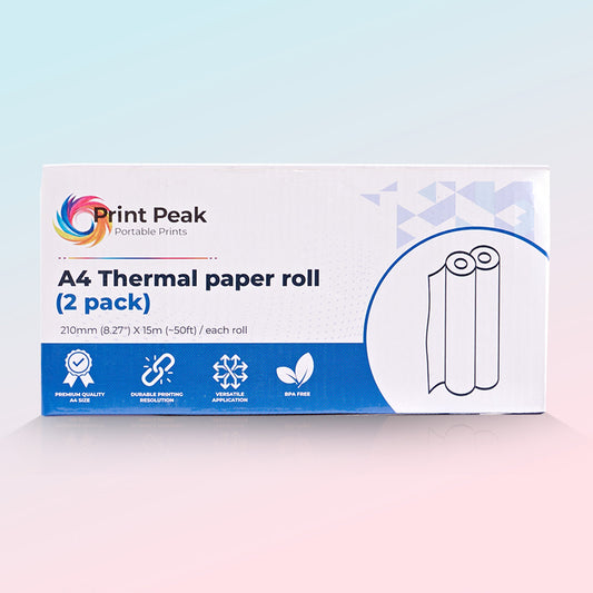 A4 Thermal Paper Rolls - Print Peak