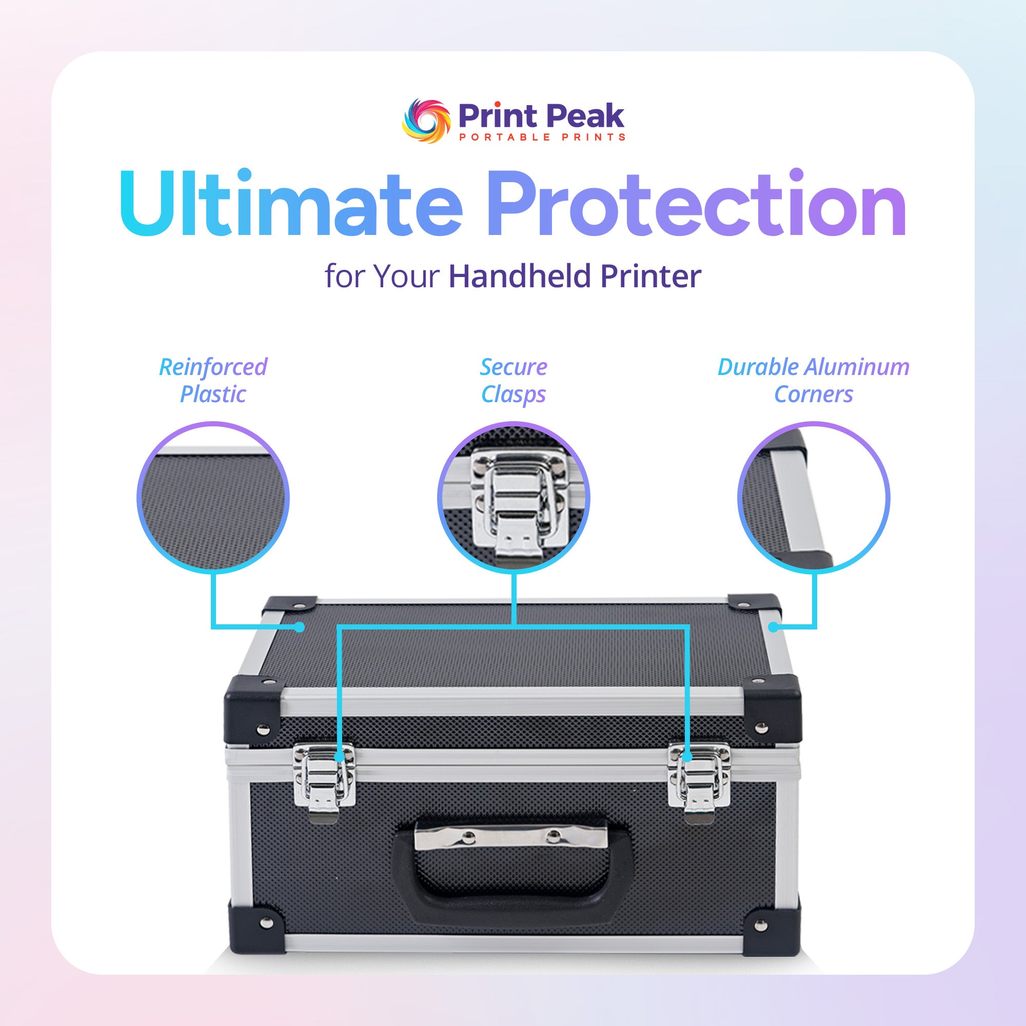 Digraph Case Printers Premium Printer Travel Case with Custom Foam Insert